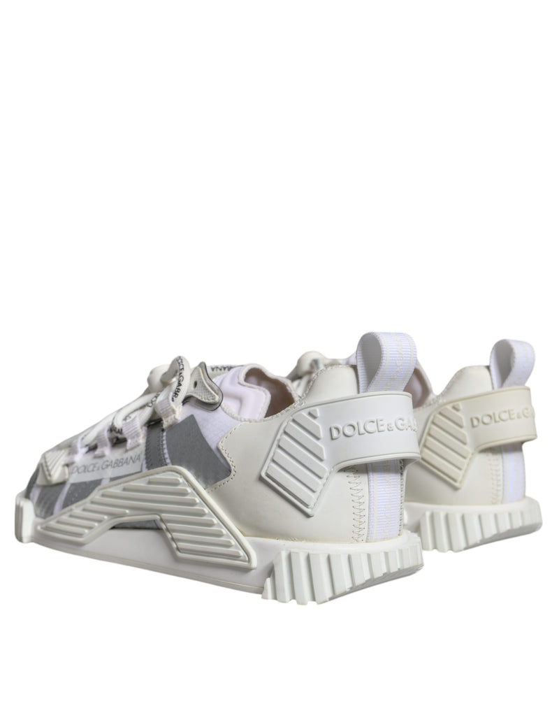 Dolce & Gabbana White Lace Up Low Top NS1 Sneakers