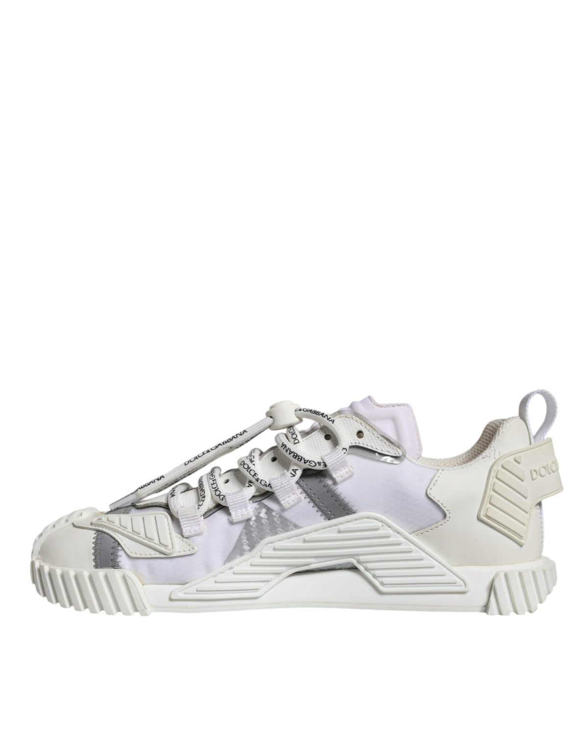 Dolce & Gabbana White Lace Up Low Top NS1 Sneakers