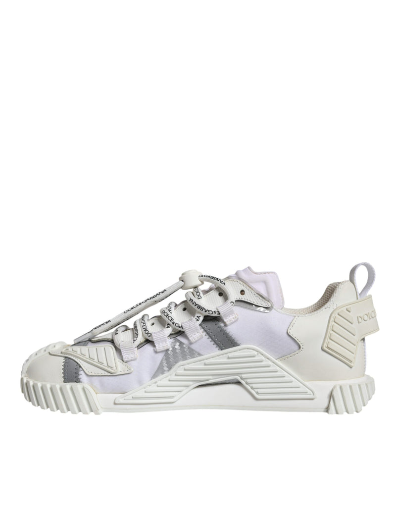 Dolce & Gabbana White Lace Up Low Top NS1 Sneakers