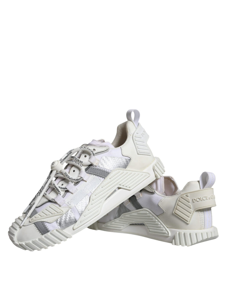 Dolce & Gabbana White Lace Up Low Top NS1 Sneakers