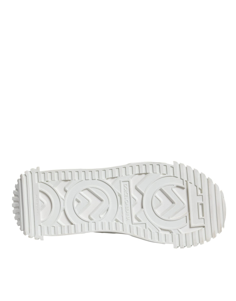 Dolce & Gabbana White Lace Up Low Top NS1 Sneakers