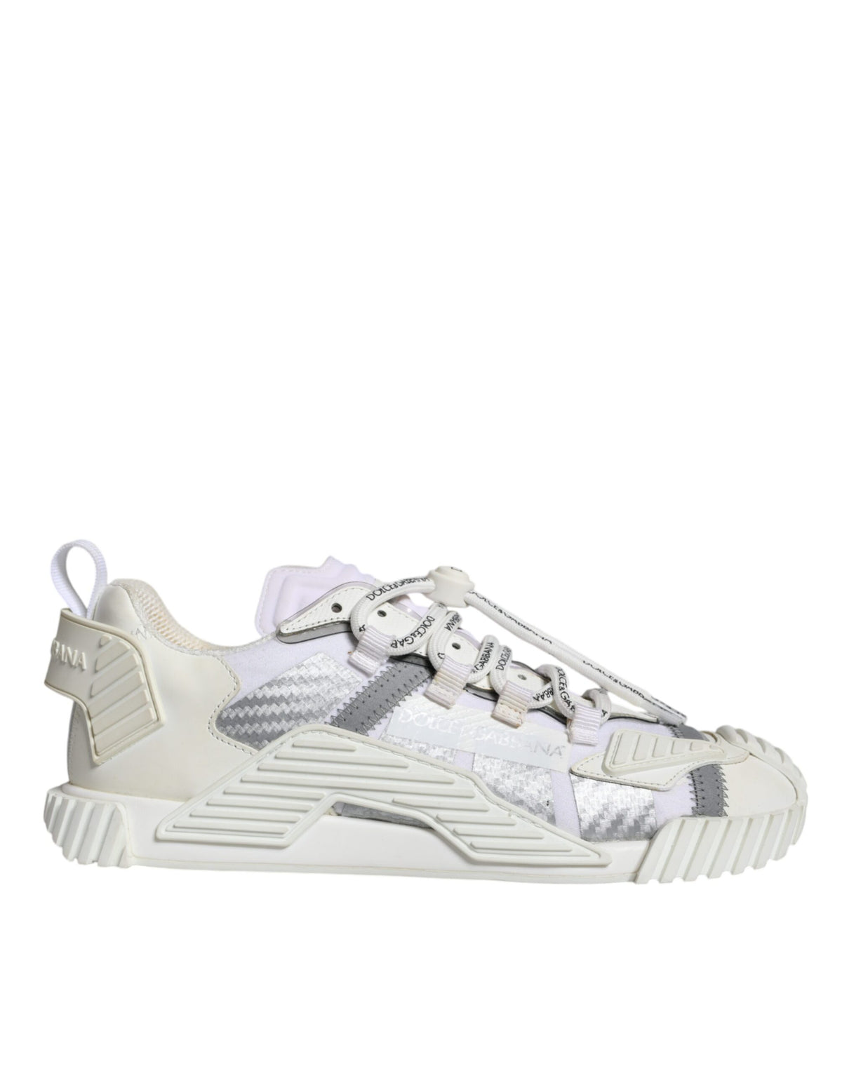 Dolce & Gabbana White Lace Up Low Top NS1 Sneakers