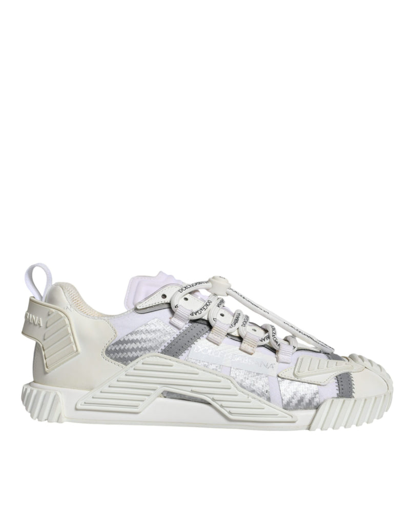 Dolce & Gabbana White Lace Up Low Top NS1 Sneakers