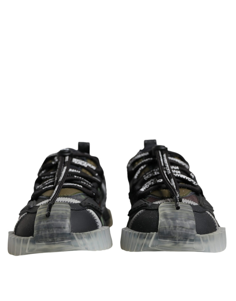 Dolce & Gabbana Multicolor Lace Up Low Top NS1 Sneakers