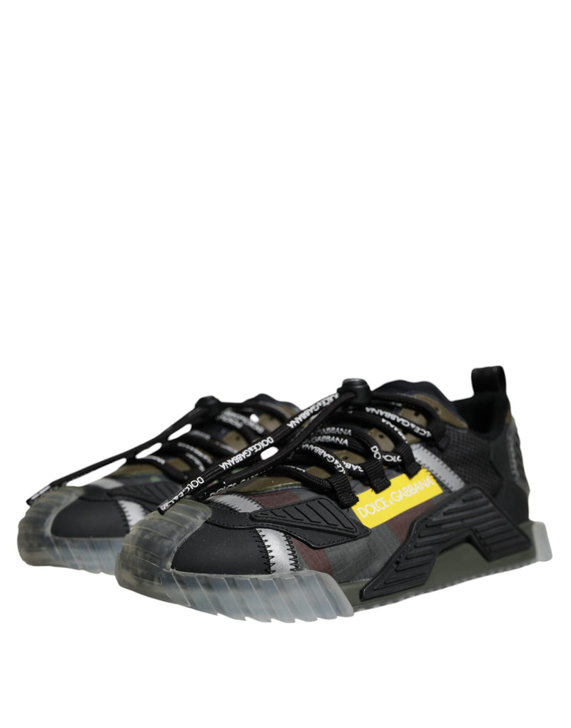 Dolce & Gabbana Multicolor Lace Up Low Top NS1 Sneakers