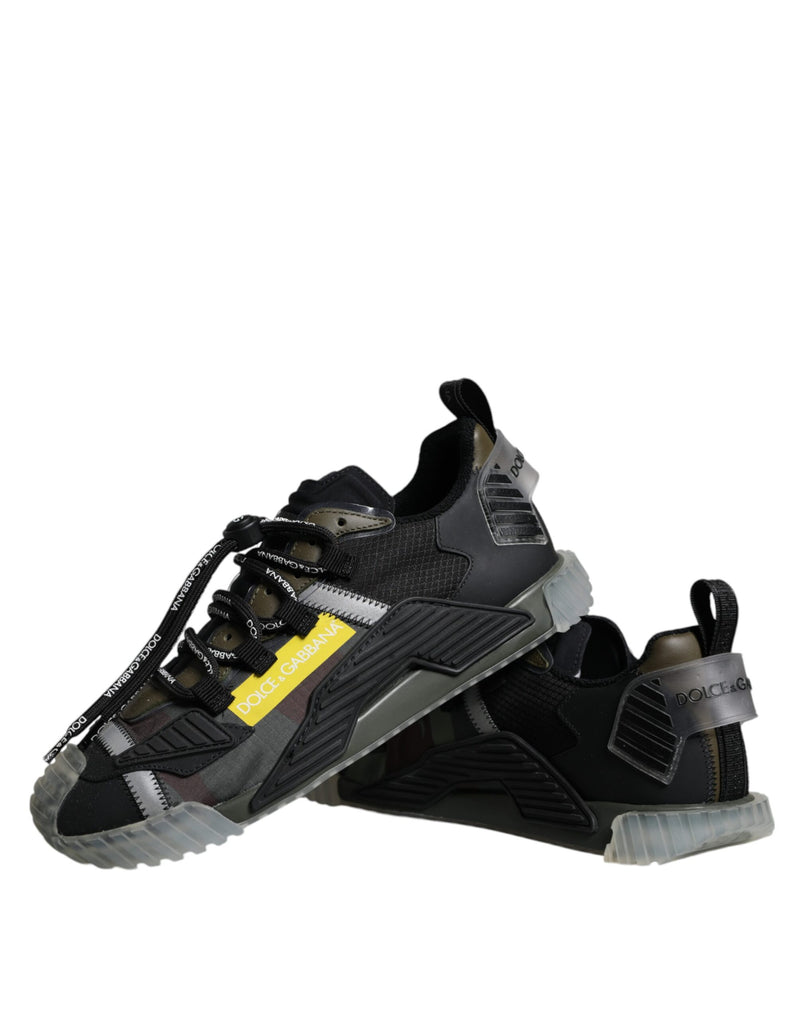 Dolce & Gabbana Multicolor Lace Up Low Top NS1 Sneakers