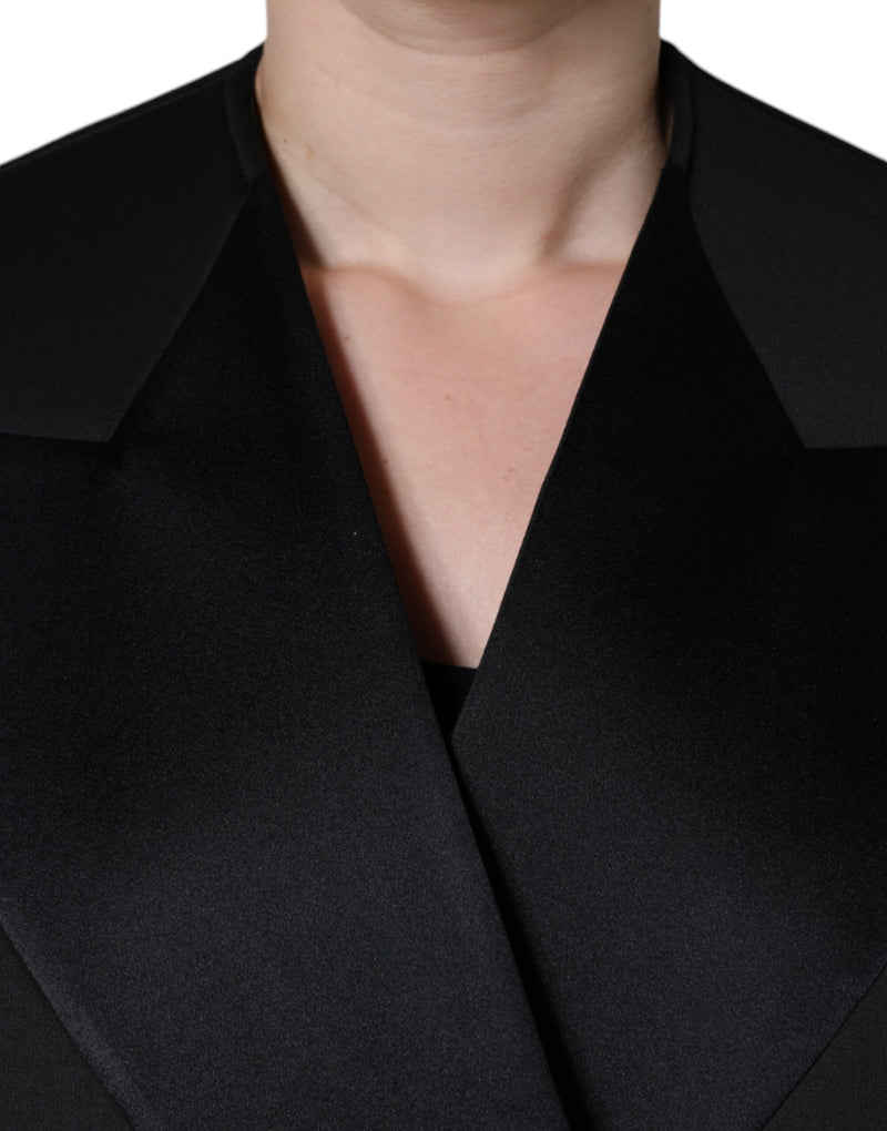 Dolce & Gabbana Black Double Breasted Coat Jacket