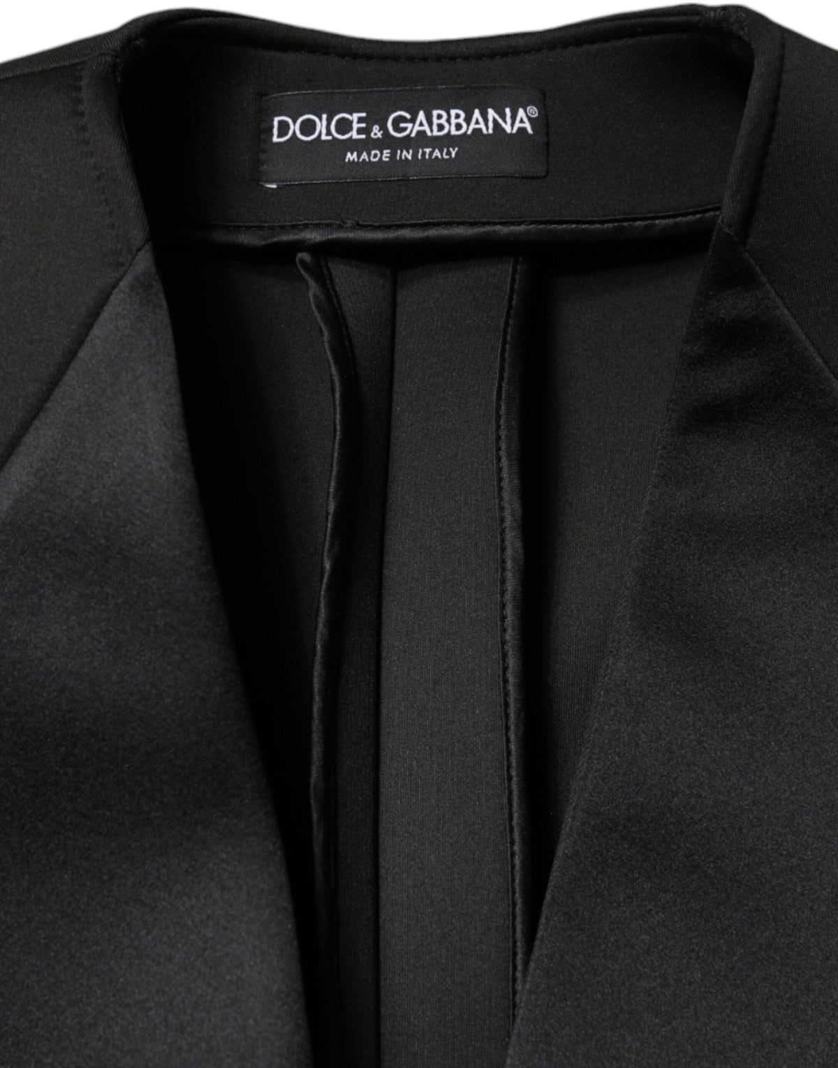 Dolce & Gabbana Black Double Breasted Coat Jacket