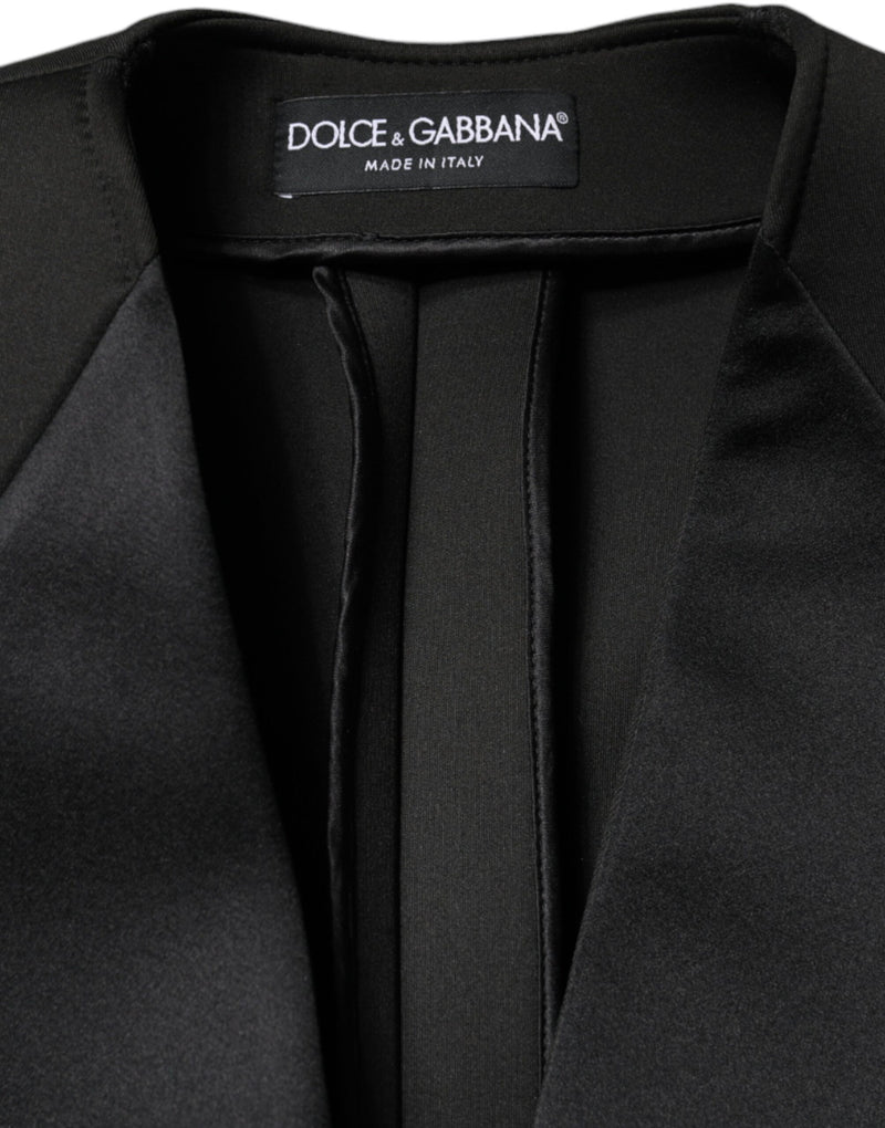 Dolce & Gabbana Black Double Breasted Coat Jacket