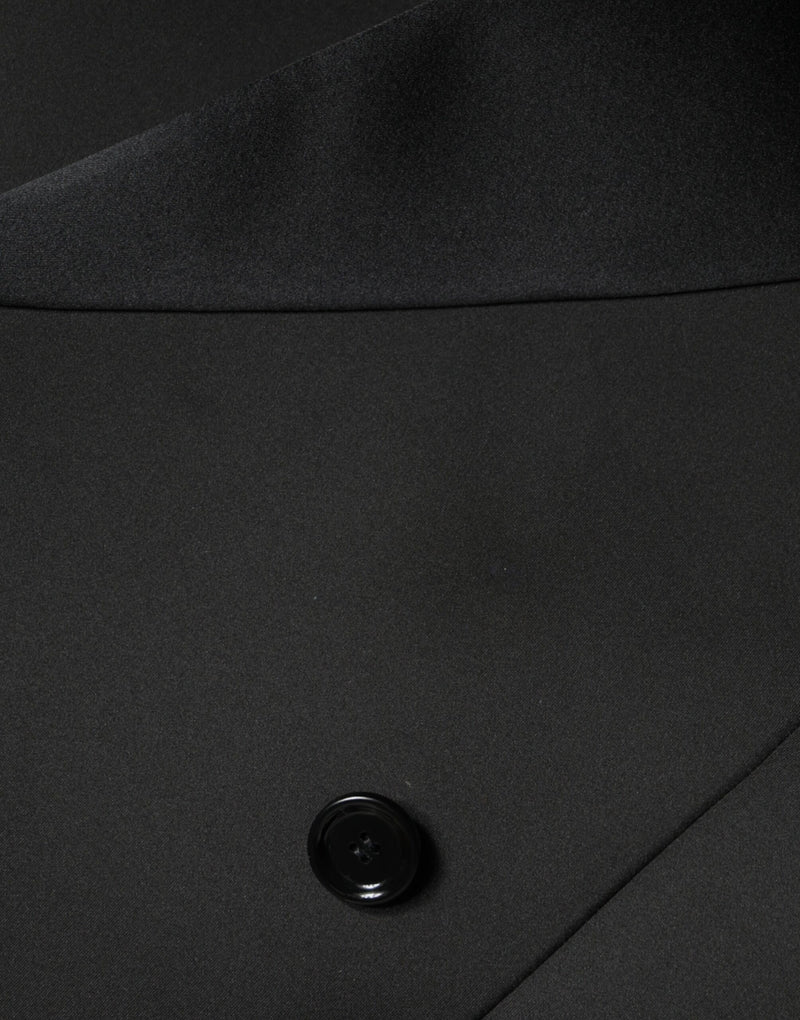 Dolce & Gabbana Black Double Breasted Coat Jacket