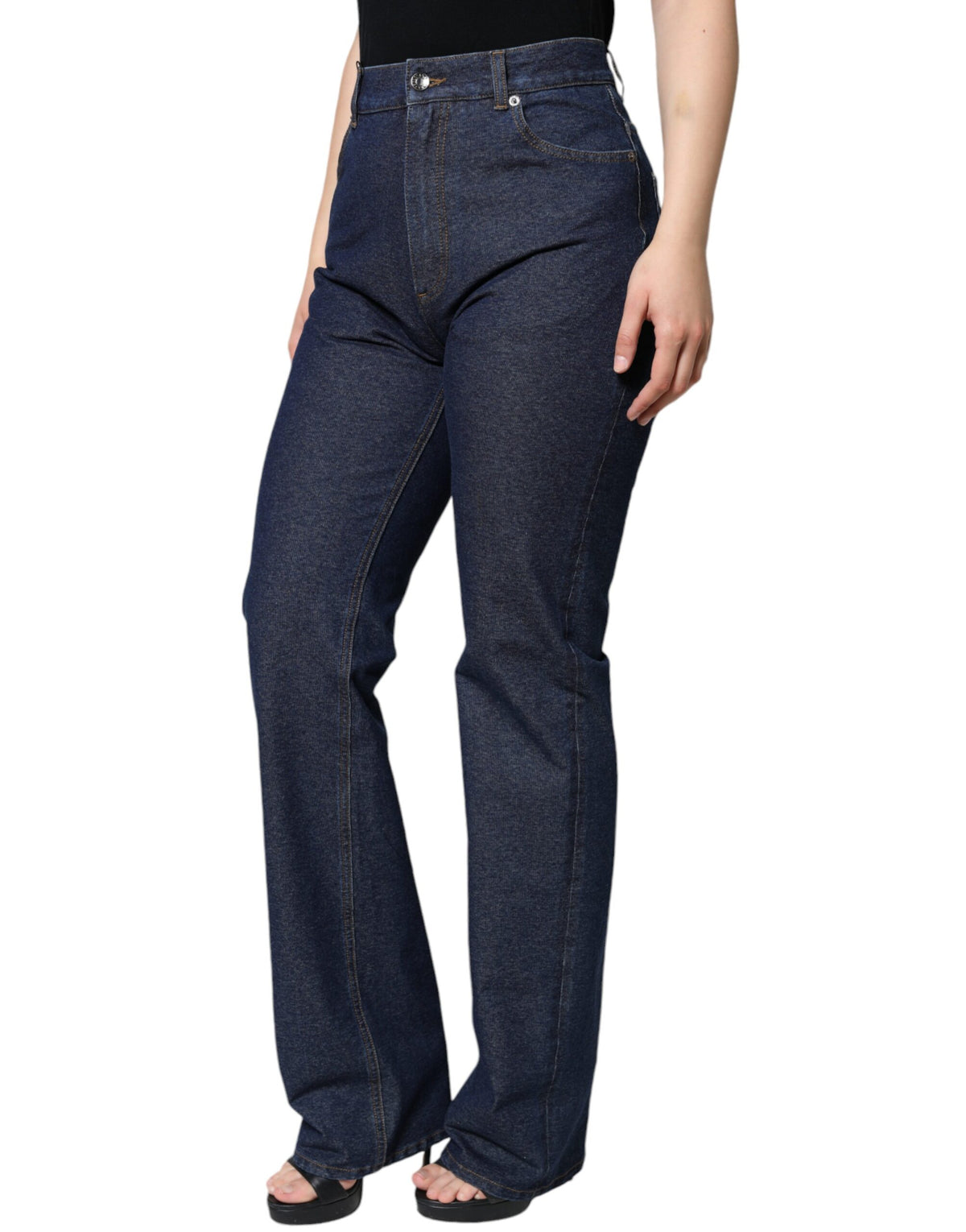 Dolce & Gabbana Jeans Denim Droits Stretch Bleu Foncé