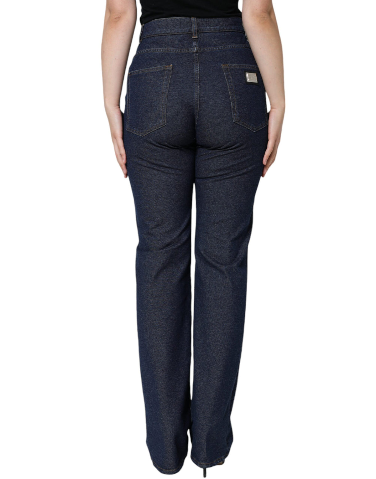 Dolce & Gabbana Jeans Denim Droits Stretch Bleu Foncé