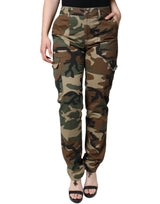 Dolce & Gabbana Pantalons Cargo Camouflage Multicolores