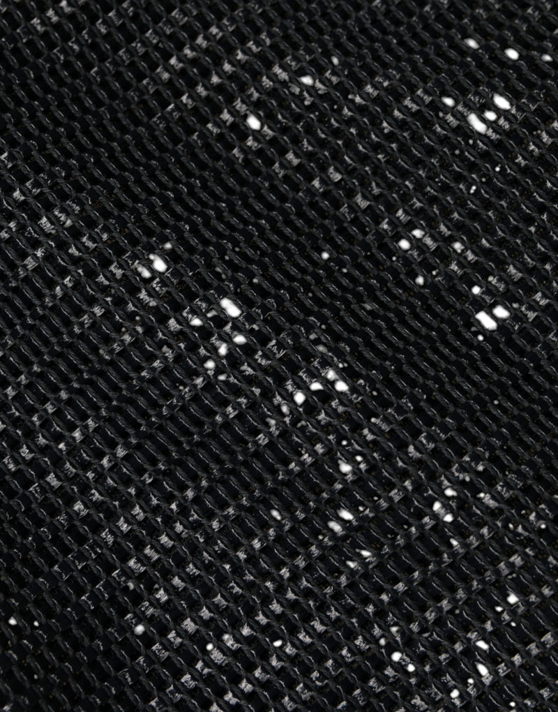 Dolce & Gabbana Jupe Crayon Taille Haute Noire en Viscose