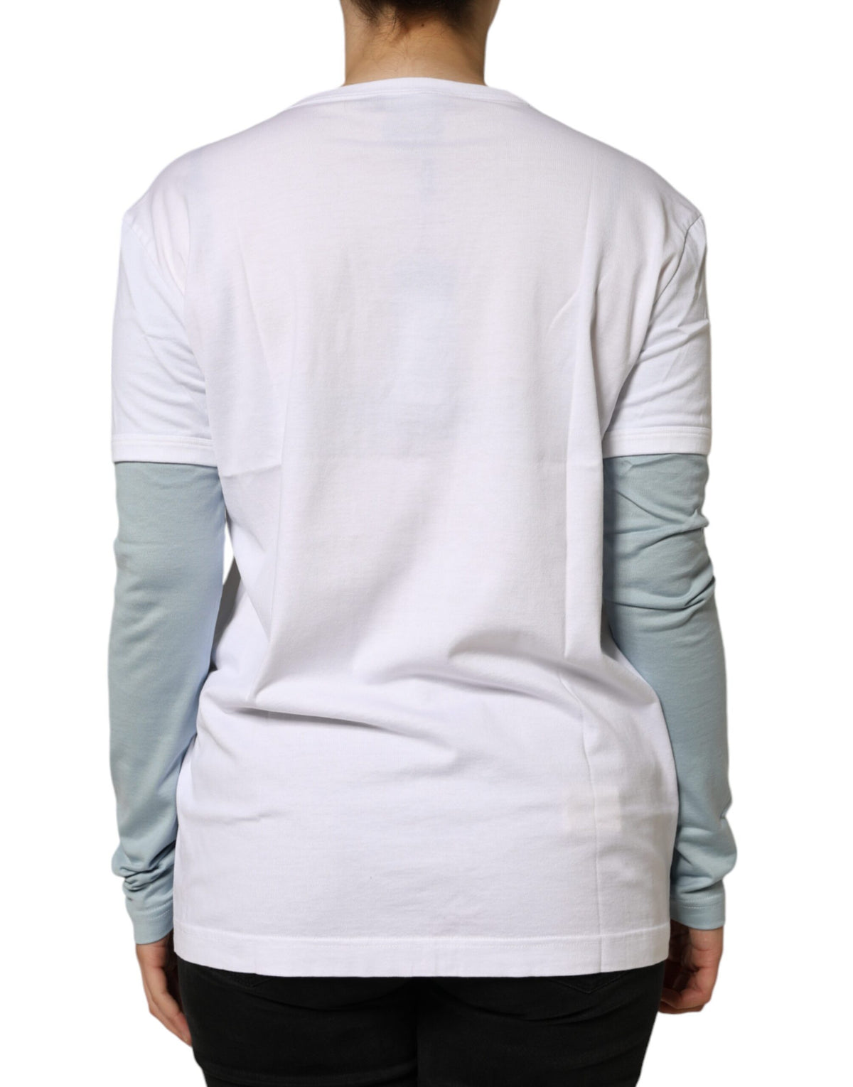 Dolce & Gabbana T-shirt en coton blanc avec logo imprimé