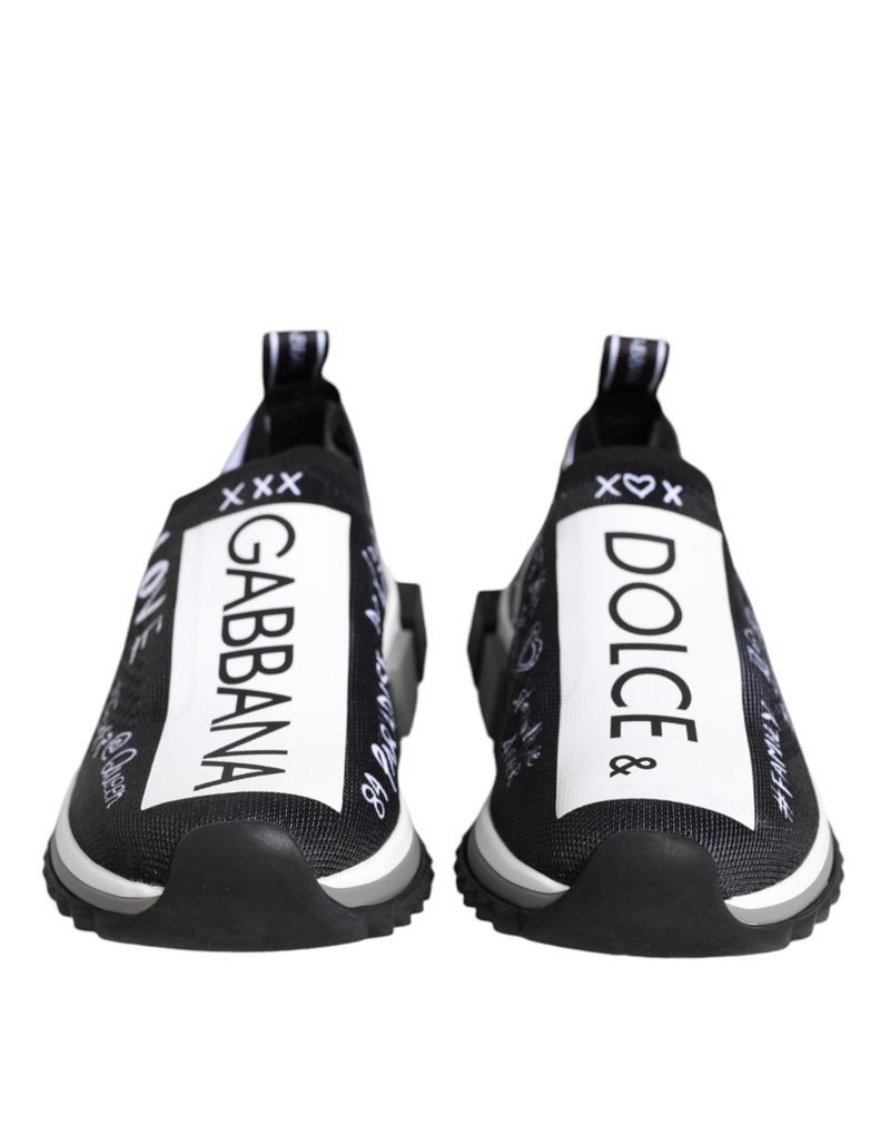 Dolce & Gabbana Sorrento Sneakers Noir et Blanc Basses