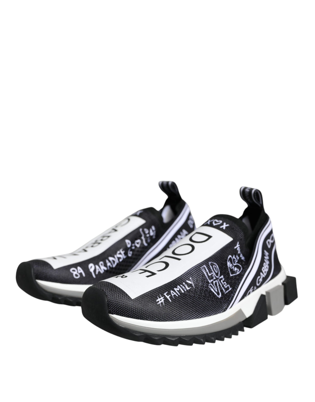 Dolce & Gabbana Sorrento Sneakers Noir et Blanc Basses