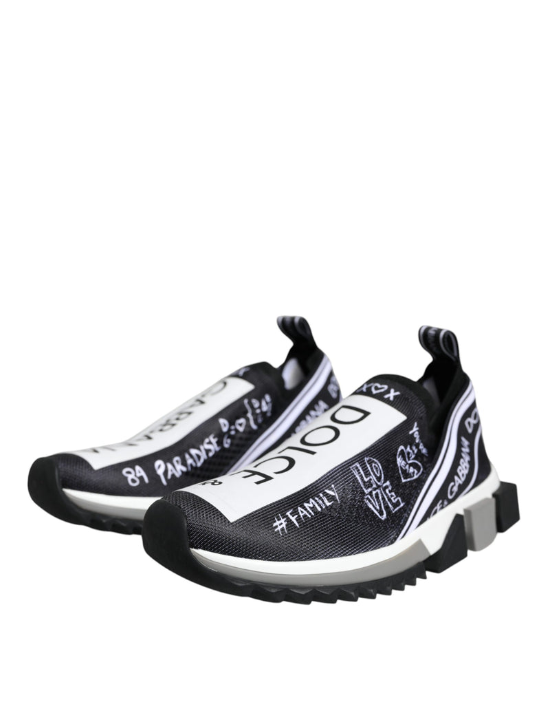 Dolce & Gabbana Sorrento Sneakers Noir et Blanc Basses