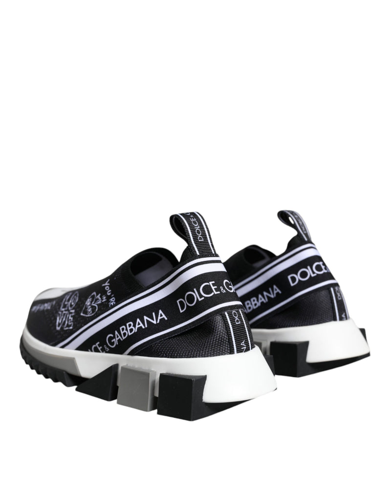 Dolce & Gabbana Sorrento Sneakers Noir et Blanc Basses