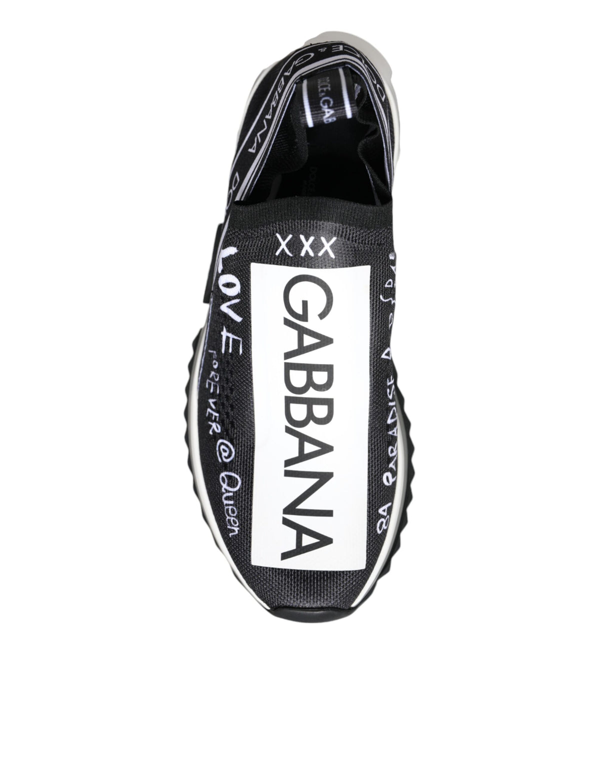 Dolce & Gabbana Sorrento Sneakers Noir et Blanc Basses