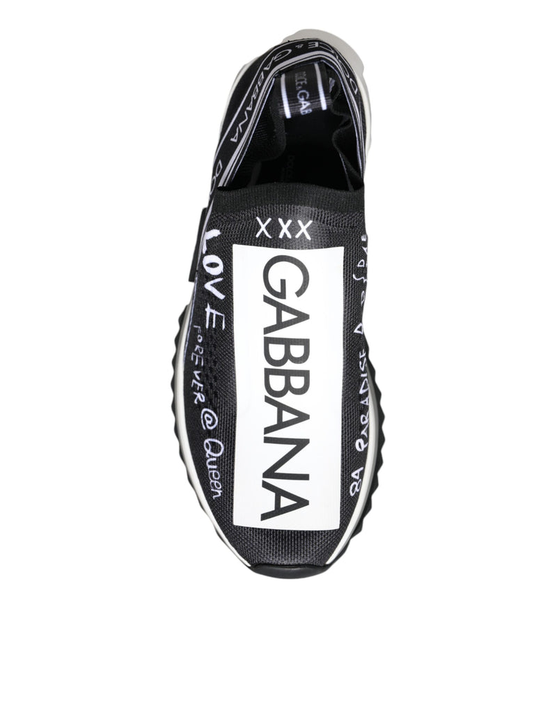 Dolce & Gabbana Sorrento Sneakers Noir et Blanc Basses