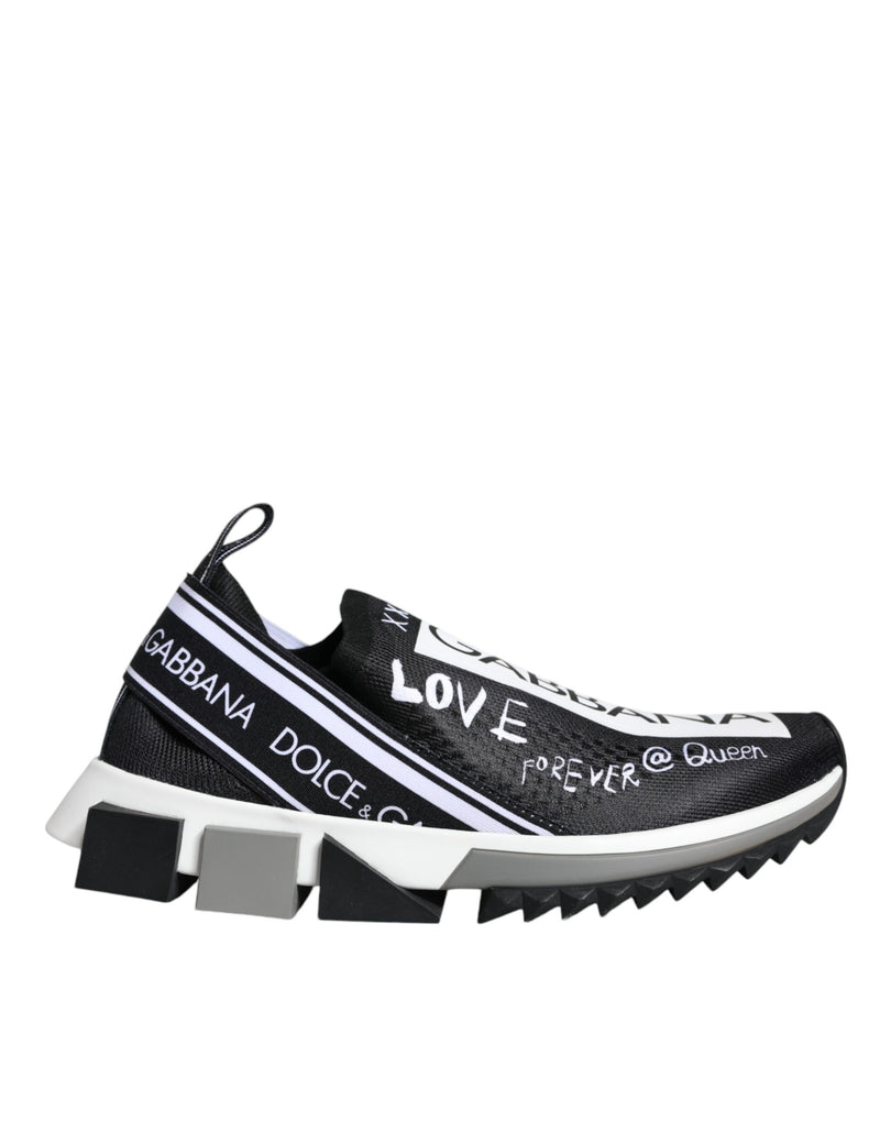 Dolce & Gabbana Sorrento Sneakers Noir et Blanc Basses