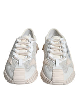 Dolce & Gabbana White Lace NS1 Low Top Sneakers