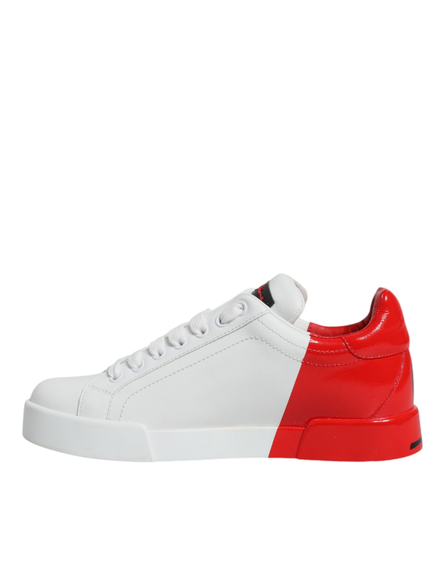 Dolce & Gabbana Witte Rode Portofino Lage Sneakers