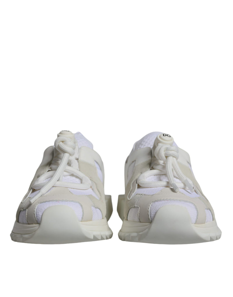 Dolce & Gabbana White Mesh Sorrento Sneakers - Luxe et Confort