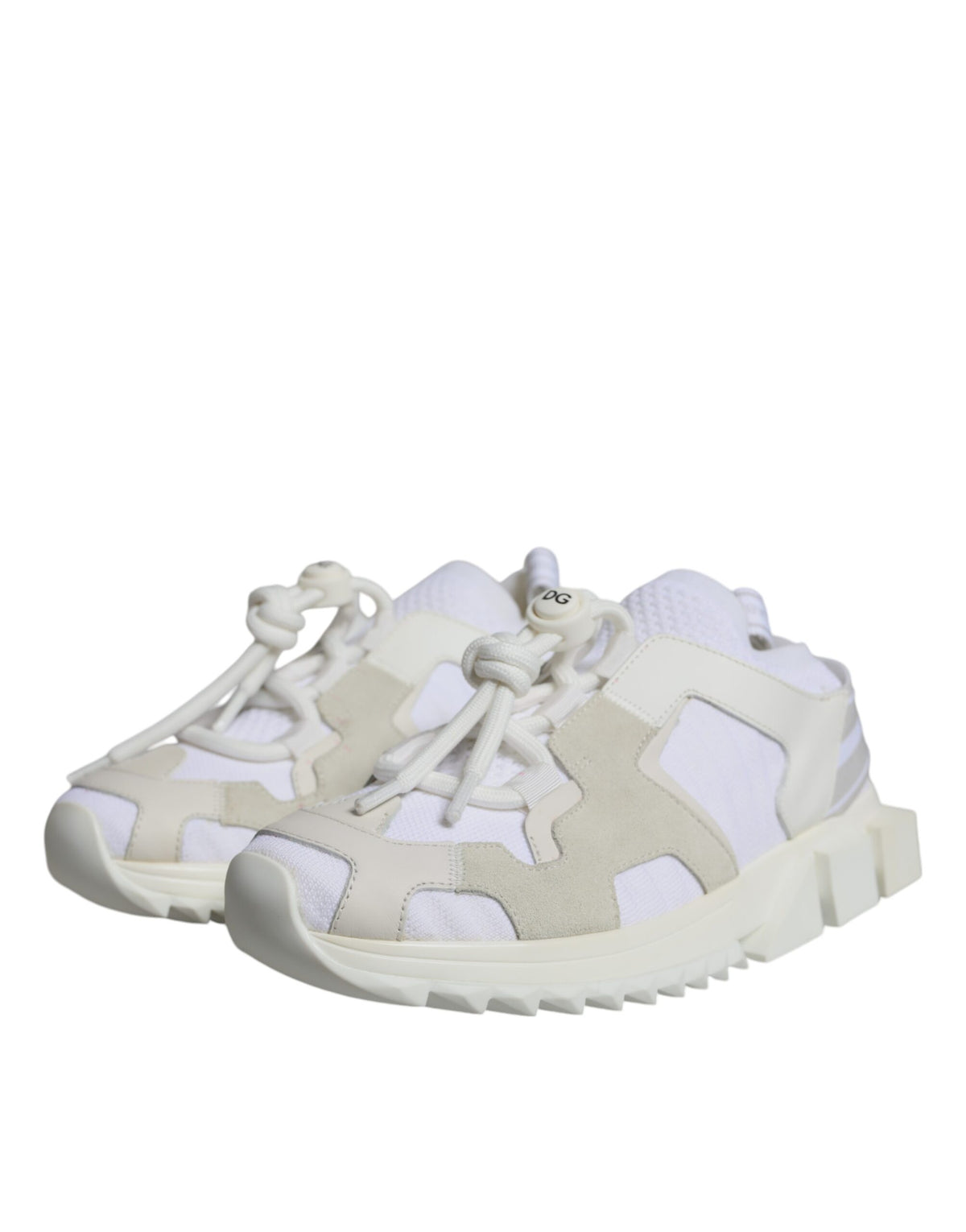 Dolce & Gabbana White Mesh Sorrento Sneakers - Luxury Footwear