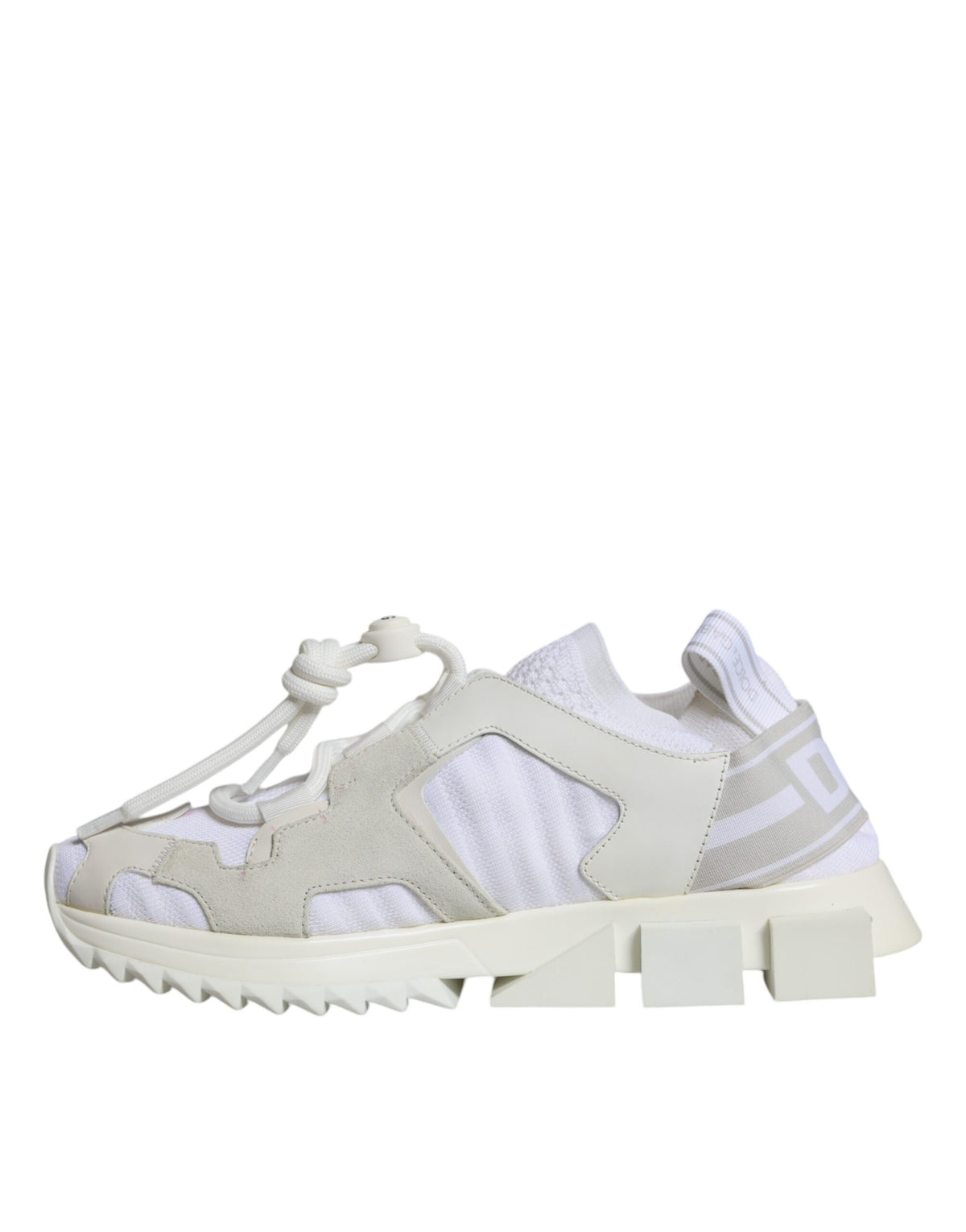 Dolce & Gabbana White Mesh Sorrento Sneakers - Luxury Footwear