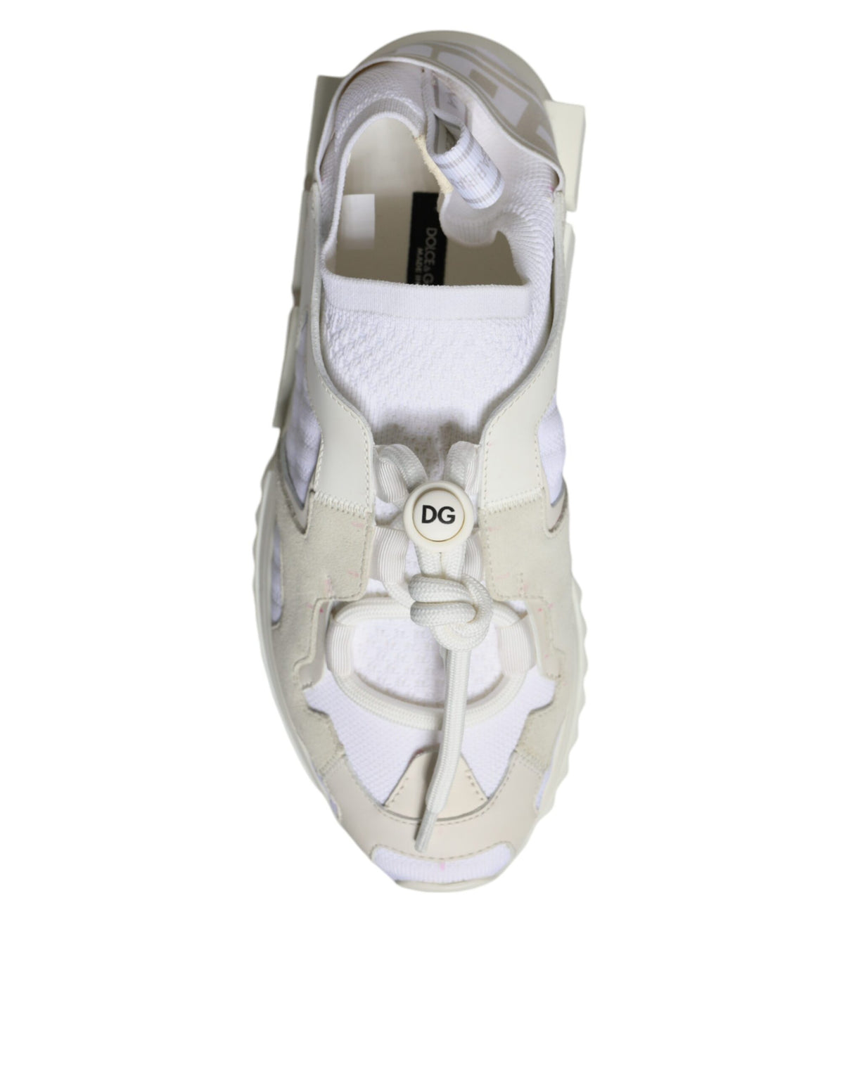 Dolce & Gabbana White Mesh Sorrento Sneakers - Luxury Footwear