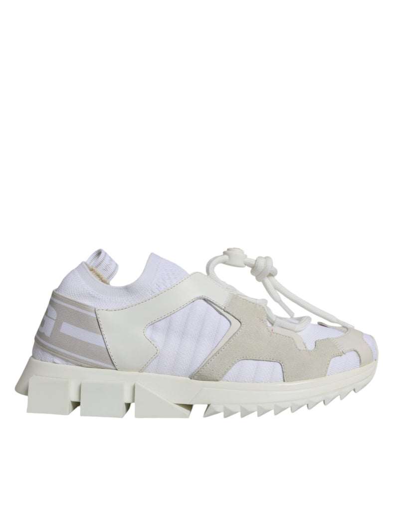 Dolce & Gabbana White Mesh Sorrento Sneakers - Luxe et Confort