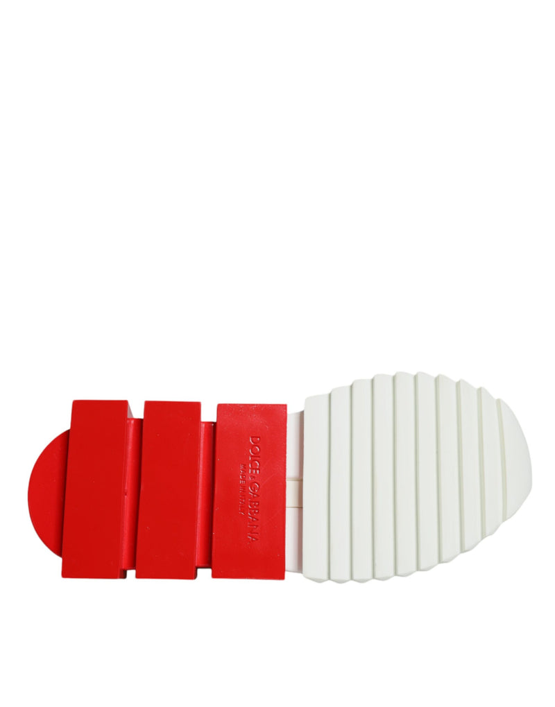 Dolce & Gabbana Sorrento Low Top Sneakers - Blanc et Rouge