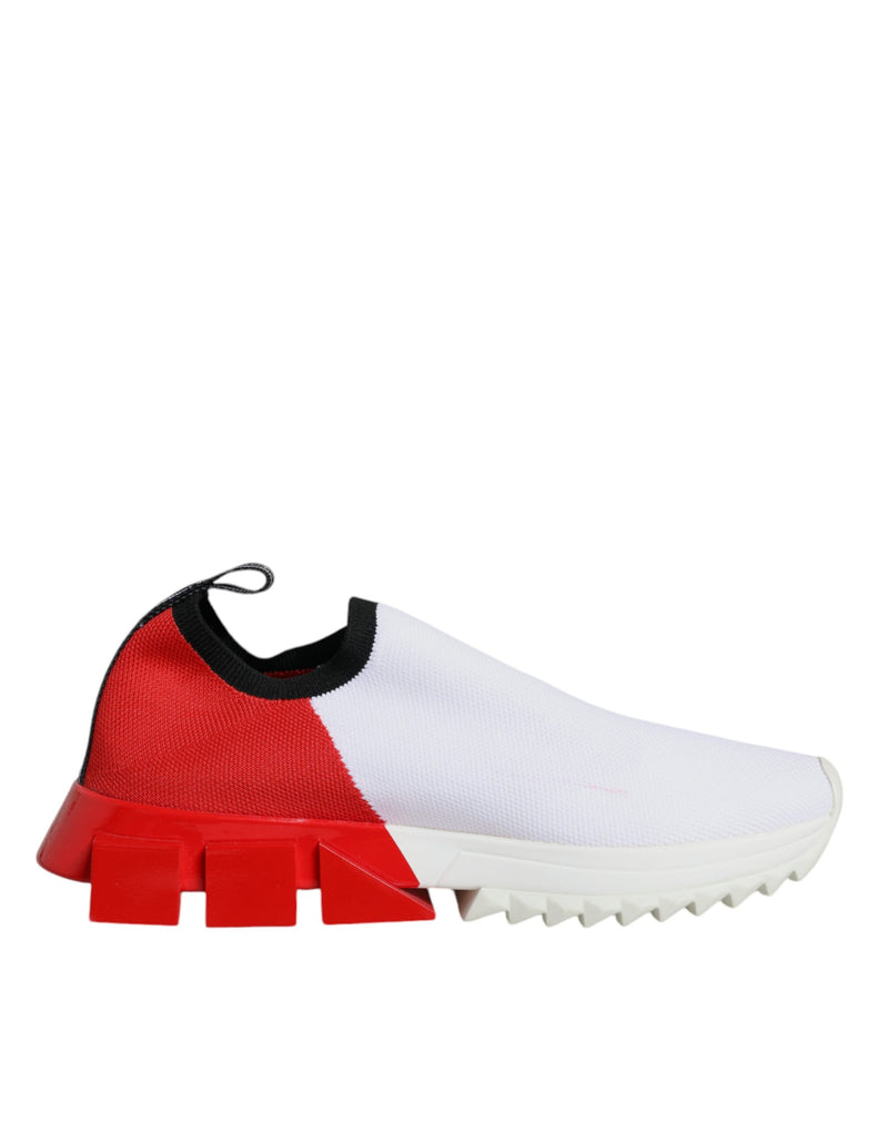 Dolce & Gabbana Sorrento Low Top Sneakers - Blanc et Rouge