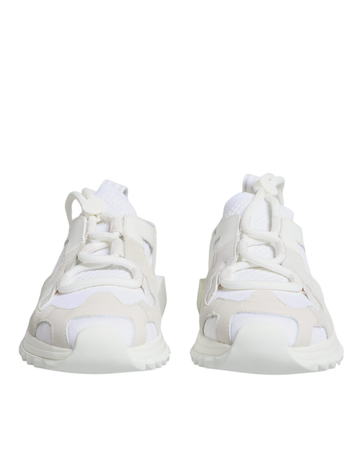 Dolce & Gabbana White Mesh Sorrento Sneakers - Elegant Comfort