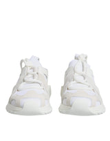 Dolce & Gabbana White Mesh Sorrento Sneakers - Elegant Comfort