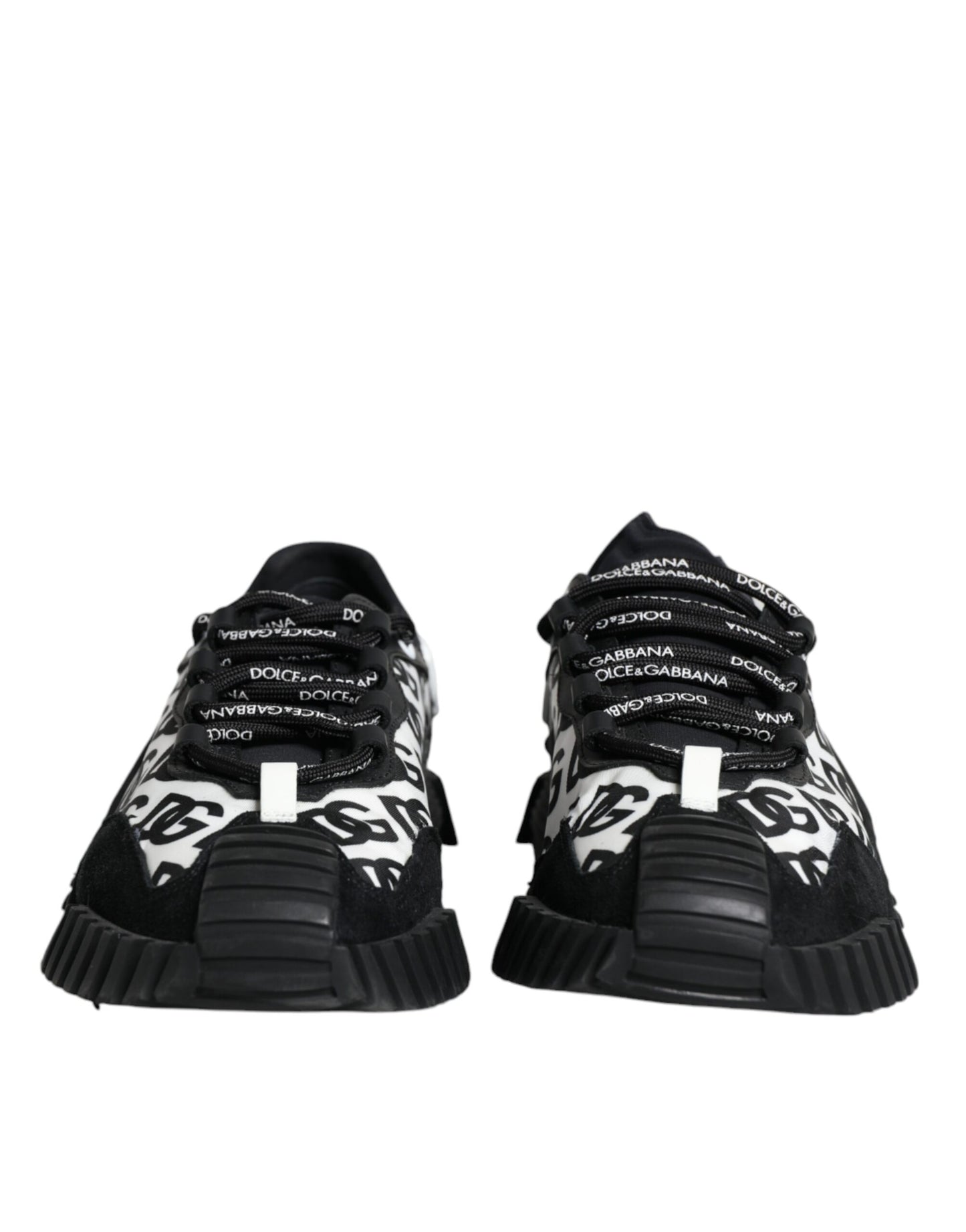 Dolce & Gabbana Zwarte NS1 Sneakers met Veters en Logo