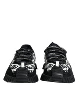 Dolce & Gabbana NS1 Black Logo Lace Up Low Top Sneakers
