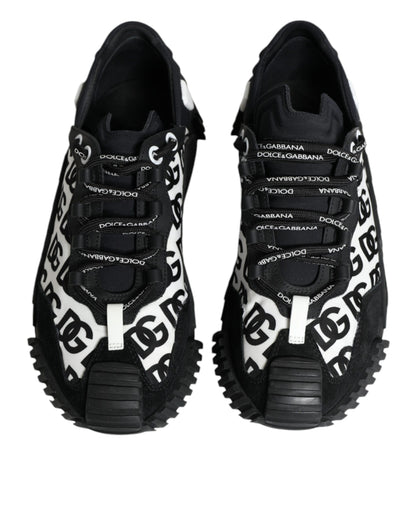 Dolce & Gabbana Zwarte NS1 Sneakers met Veters en Logo