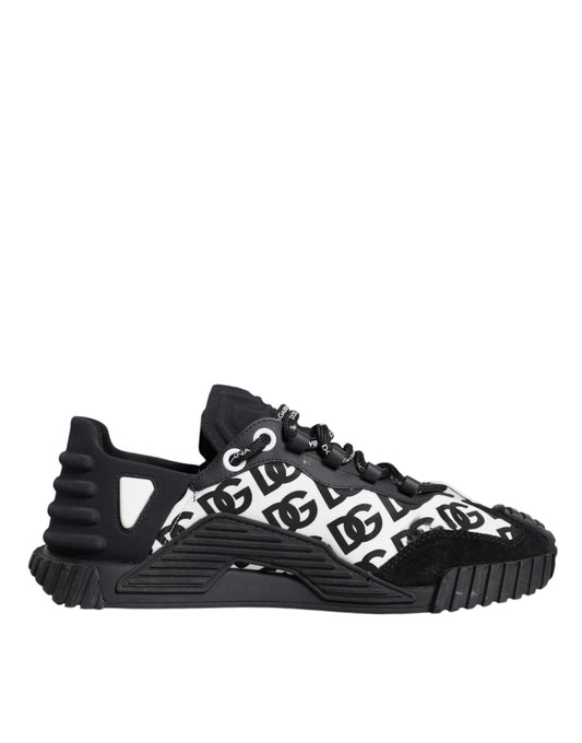 Dolce & Gabbana Zwarte NS1 Sneakers met Veters en Logo