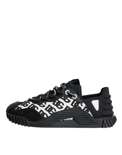 Dolce & Gabbana Zwarte NS1 Sneakers met Veters en Logo