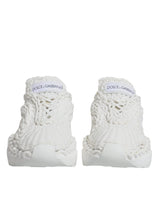 Dolce & Gabbana White Knitted Daymaster Sneakers for Women
