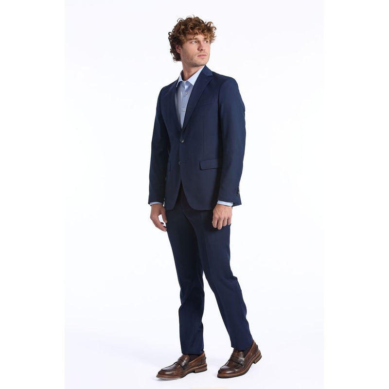 Baldinini Trend Blue Wool Men Suit - Stylish Slim Fit