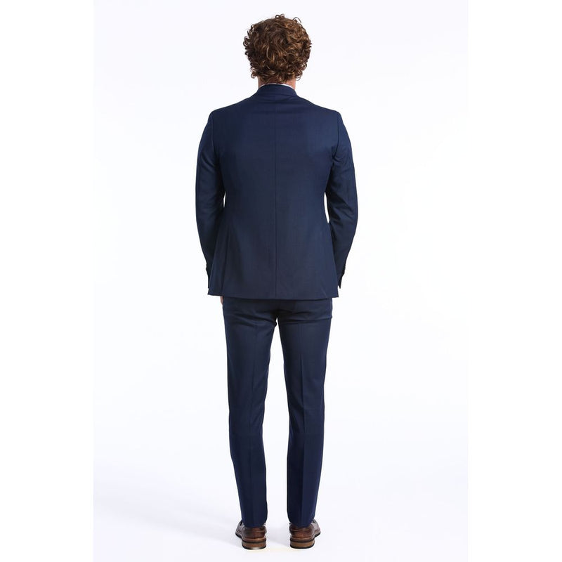 Baldinini Trend Blue Wool Men Suit - Stylish Slim Fit