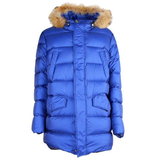 Ajouter une veste bleue en nylon pour homme
