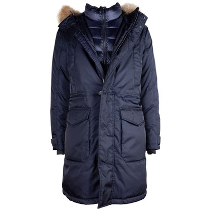 Ajouter la veste bleue en nylon pour homme