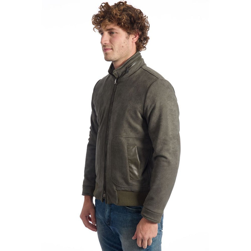 Roberto Pepe Luxe Groene Eco Lederen Herenjas