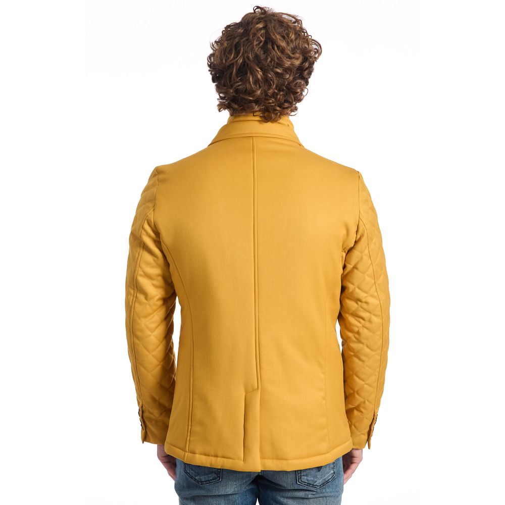 Veste en laine jaune pour homme de luxe Roberto Pepe