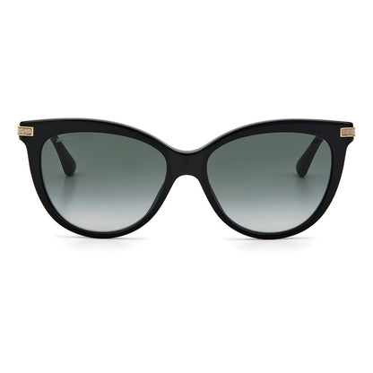 Lunettes de soleil Jimmy Choo en acétate noir